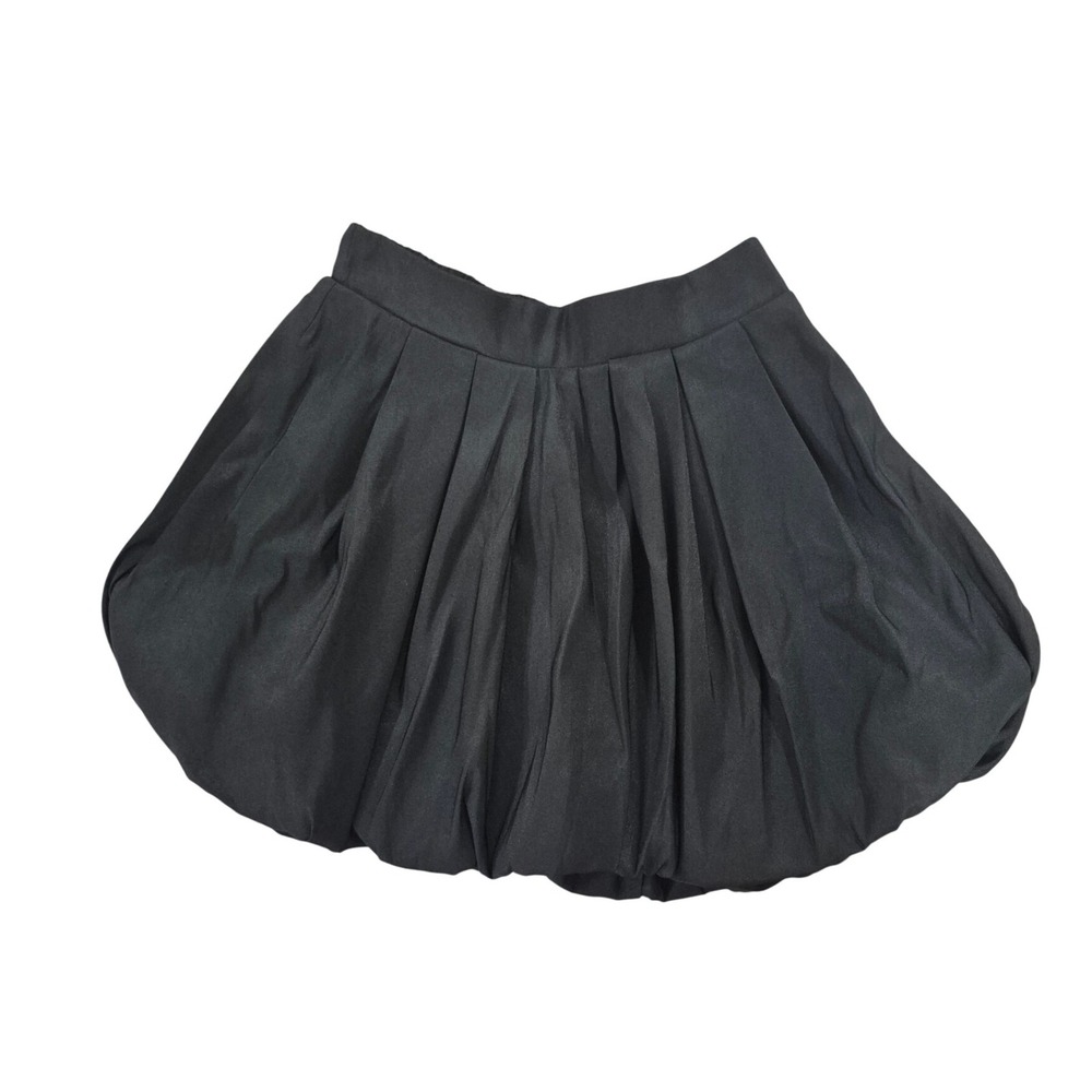 A New Day XS Black Mini Skirt Bubble Pleated Lined Party‎ Cocktail